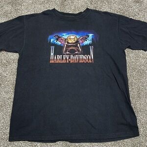 Vintage Y2K Harley Davidson men’s XL t-shirt Auburn Hills Michigan MADE IN ISA